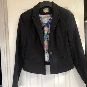 Charcoal gray blazer